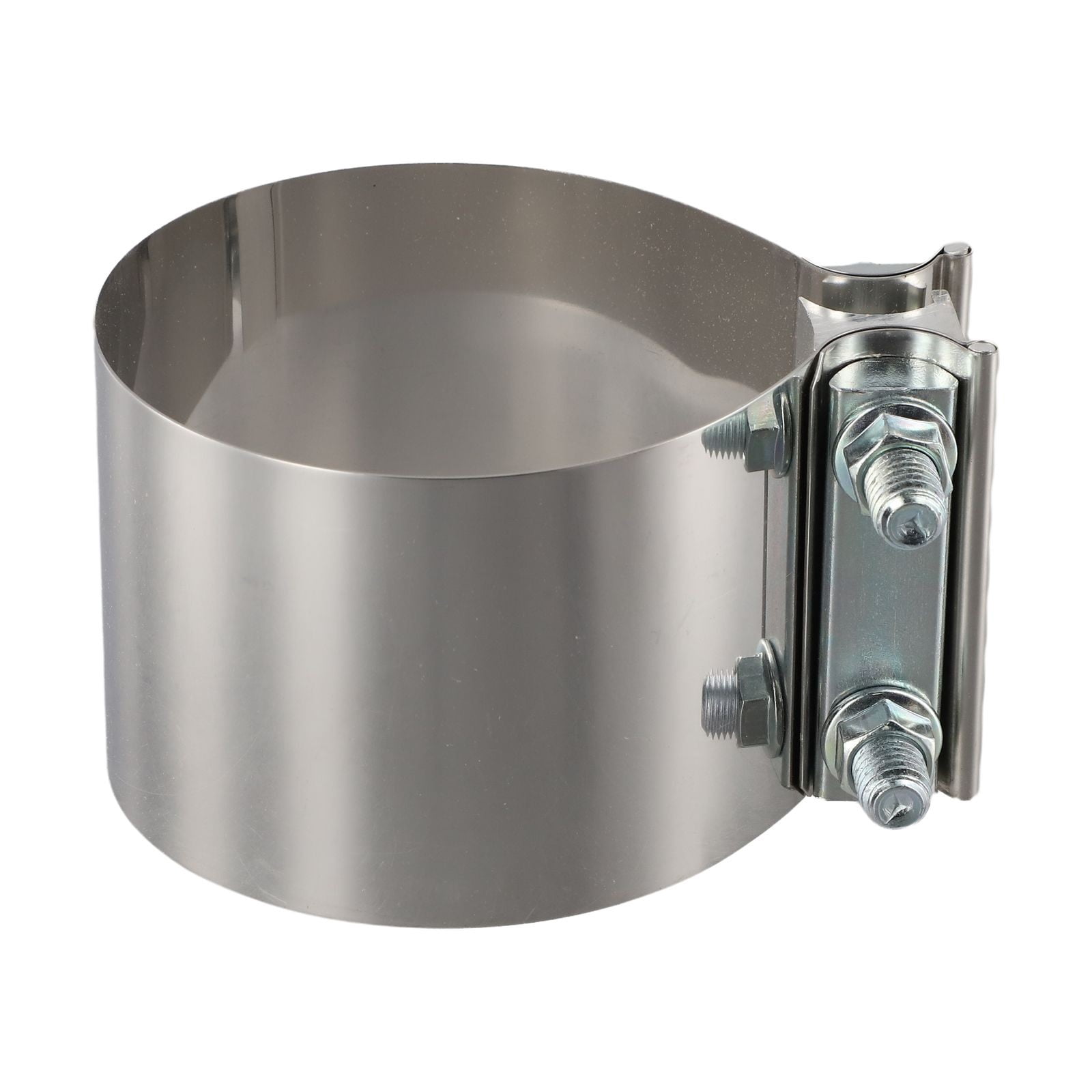 RANMEI 1Pc 304 Stainless Steel Butt Joint Band Muffler Exhaust Pipe Clamp Sleeve 2/2.25/2.5/2.75/3/4 Inch Exhaust Clamp