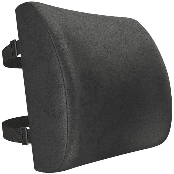 Cojín Lumbar FORTEM Gris Oscuro Viscoelástico para Silla de Oficina y Escritorio