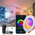 thumbnail image 1 of NARABB Vente Chaude Lumière Encastrée Intelligente 6 Pouces, Télécommande APP pour Cellulaire, Peut Tre Programmée, WiFi 2.4GHz Changement de Couleur Réglable, Downlight WiFi RGBW, LEDR6/RGBW/AG, 1 of 9