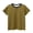 Yellow, variant on Dursoulink Short Sleeve Round-Neck Blouse for Girls, Striped Cotton Blend Top, Lightweight Breathable Fabric, Casual Summer Wear, Soft Comfort Fit, for Ages 2 to 12