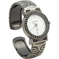 thumbnail image 3 of Blekon Collections Womens 28mm Case Antique Concho Metal Bangle Cuff Watch, 3 of 6