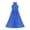 Blue, variant on Big Girls Mock-neck Lyrical Dance Dress Performance Maxi Skirt Leotard Costume 8-16