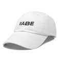 thumbnail image 5 of Dalix Babe Embroidered Cotton Baseball Cap Adjustable Dad Hat Womens in White, 5 of 5