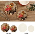 thumbnail image 4 of FREEAMG 2Pcs Music Flower Pot Holders, Round Cotton Thread Weave Trivets Pot Holders Set for Pot, Bowl, Hot Dishes, Plates, Coasters, 4 of 7