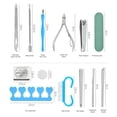 thumbnail image 3 of Yeacher 20 In 1 Pedicure Set Stainless Steel Foot File Foot Dead Skin Remover Professional Foot Care Kit Pedicure Tools, 3 of 7