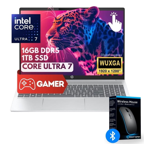 HP OmniBook 5 16-AF1017 Intel Core Ultra 7 255U 1TB SSD 16GB RAM 16" TOUCHSCREEN Gamer Laptop Con Re