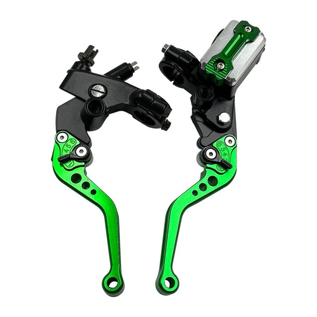 Motorcycle Modified Cnc Brake Upper Pump Clutch Assembly 22Mm Clutch Handbrake Green Mingyqi