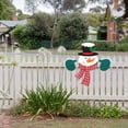 thumbnail image 4 of Del Hogar Navidad Temática Santa Muñeco De Nieve Jardín Cerca Adorno Adorno Vacaciones Decoración Colgante Regalo Methold HA041705-02, 4 of 6