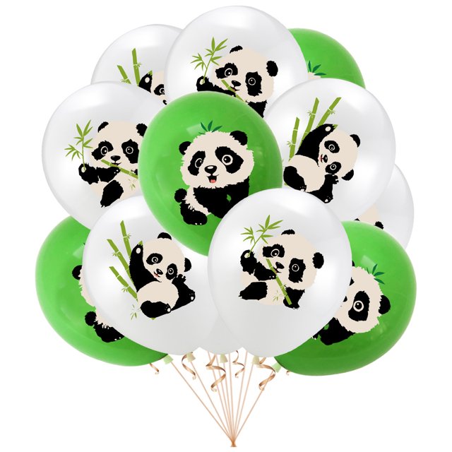Juego de globos de fiesta Panda, 30 unidades, látex de 12 pulgadas, para decoración