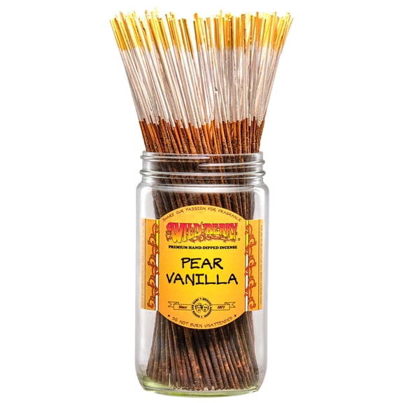 Wild Berry Incense Traditional 11" - Pear Vanilla - 20 Sticks - USA Wildberry