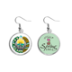 thumbnail image 1 of Uzbekistán Asia emblema nacional Colgante decorativo temporada pendientes de primavera joyas Unbranded M, 1 of 3