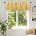 thumbnail image 6 of Ombre Kitchen Valances for Windows Gradient Mustard Yellow Farmhouse Rod Pocket Curtain Valances for Living Room Bedroom Cafe Window Treatment, 1 Panel, 54x18 Inch, 6 of 7