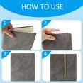 thumbnail image 3 of 20 Pieces Pen Loop Holder and Pen Clip Set, Include Self-Adhesive Notebook Pen Loop Holder Leather Pen Elastic Loop and 10 Stainless Steel Pencil Clip for Notebook Journal Planner Tablet Case Calendar, 3 of 7