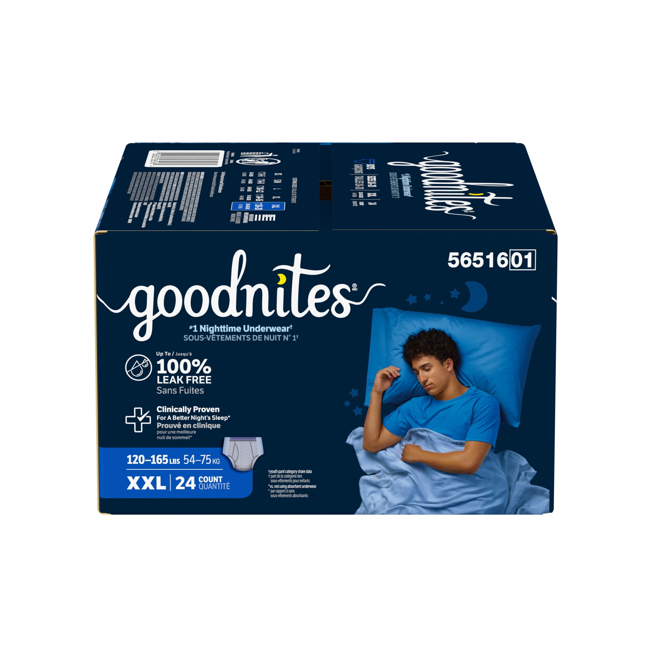 Goodnites Boys Absorbent Disposable Nighttime Bedwetting Underwear