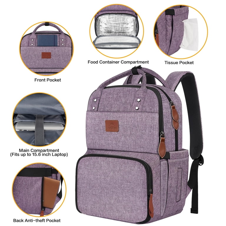 Matein 15.6in Lunch Backpack with Insulated Compartment photo 6