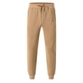 thumbnail image 2 of Taigaofy Men's Winter Fleece Lined Stretch Sweat Pants Zipper Pocket Khaki XL, 2 of 7