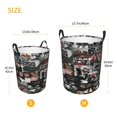 thumbnail image 5 of One Music Direc-,Ti0n Laundry Hamper Circular Laundrys Basket Waterproof Foldable Storage Clothes Bag For Home Bathroom, 5 of 8