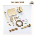 thumbnail image 5 of Boyel Living 10 in Shower System Wall Mount 3-Functions Square Shower Faucet Set with Handheld Spray,Brushed Gold, 5 of 10