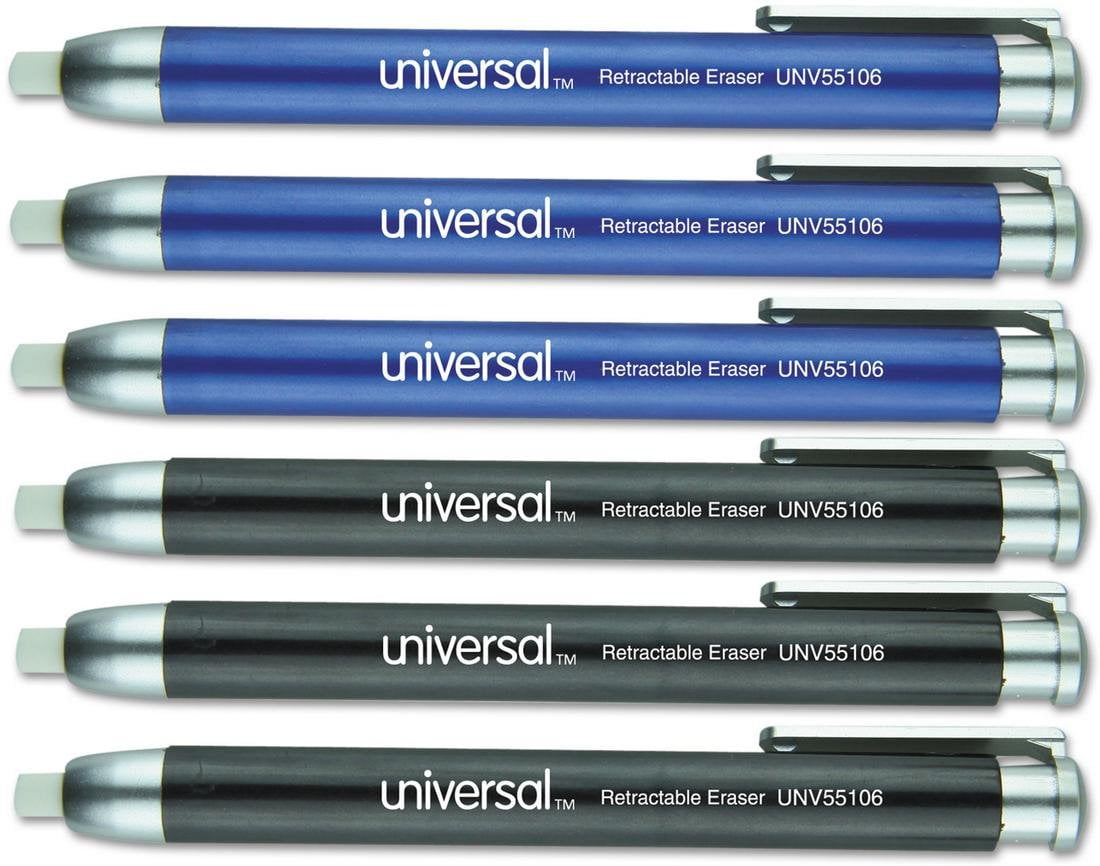 PenStyle Retractable Eraser, White ThermoPlastic Rubber Eraser