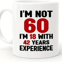 1pc 11oz Ceramic Coffee Mug 60th Birthday Gifts For Men Women, 60 Birthday Gifts For Women Men, Birthday Gifts For 60 Year Old Man Woman, 1963 Birthday Gifts For Women Men, Happy 60th Birthday Gift