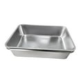 thumbnail image 2 of S SERENABLE Cat Litter Box Stainless Steel Easy to Clean Sand Box Splashproof Cat Toilet, 2 of 9