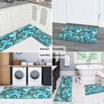 thumbnail image 5 of Blue Paisley and Floral Pattern Kitchen Rugs Sets Of 2,Anti Fatigue Kitchen Mat Rugs Non Slip Washable,Decorative Kitchen Floor Mats for Kitchen,Sink,Laundry,17"x30"+17"x47", 5 of 7