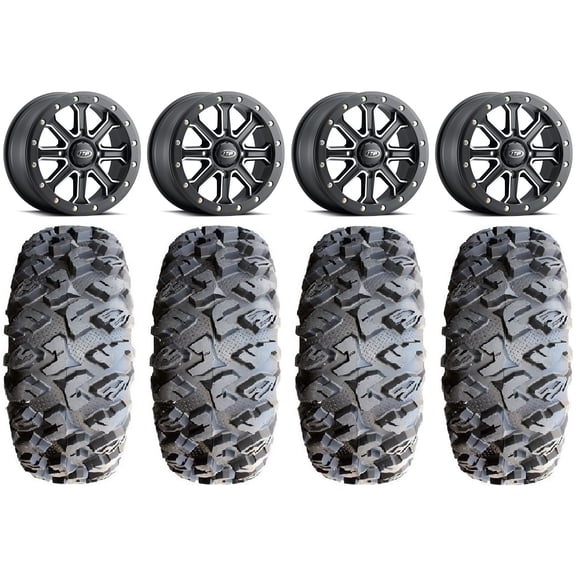 ITP Inertia Beadlock 14" Wheels Bk  40mm 30" MotoClaw Tires Sportsman RZR Ranger