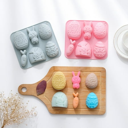 

GROFRY Dessert Mold High Toughness Food Grade Silicone Easter Themed Cake Candy Craft Mold Baking Supplies for Home