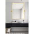 thumbnail image 3 of Elegant Decor Rectangle Pivot Mirror 24X32 Inch In Gold, 3 of 9