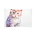 thumbnail image 3 of MKHERT Cute Kitten Cat Pillowcase Pillow Protector Cushion Cover 20x30 inch,Set of 2, 3 of 3