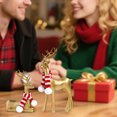 thumbnail image 6 of 2 Pcs Gold Reindeer Sculpture Set Scarf Resin Elk Figurines for Christmas Décor,Ideal for Living Room,Office, Bedroom,and Shelf Display,Festive Holiday Decoration for Christmas(Gold2), 6 of 6