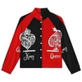 thumbnail image 4 of Jackets for Women Winter Coat Jackets Flannel Stand Collar Jacket(King And Queen,Size:S-4XL), 4 of 7