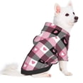 thumbnail image 2 of Sikiie Heart Plaid Dog Hoodie,Dog Clothes,Dog Sweatshirt ,Dog Shirt, Dog Clothes for Puppy Kitten Small Dogs Cats-Medium, 2 of 7