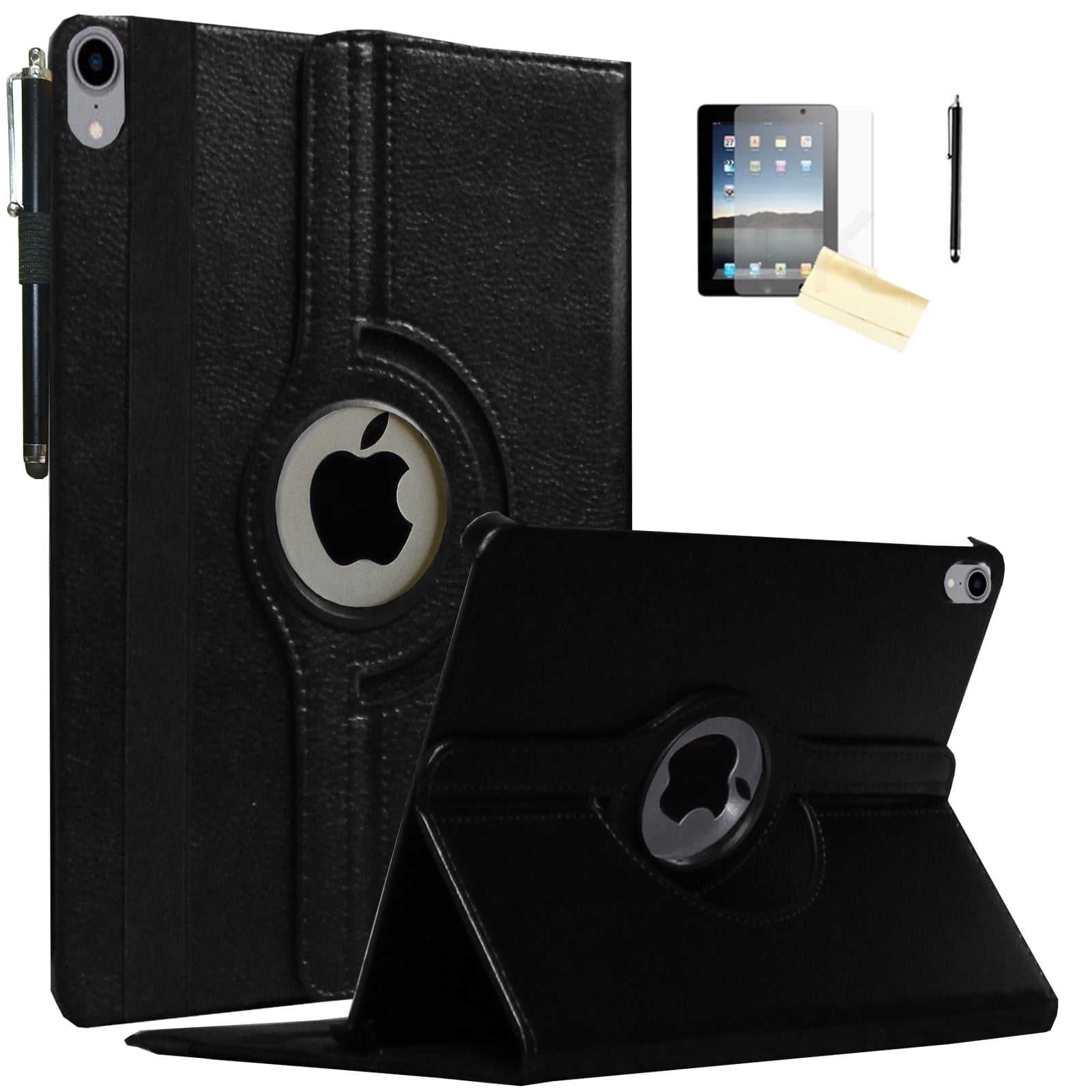 JYtrend Rotating Smart Cover Magnetic Stand Tablet Case for iPad A16 11" 2025, iPad 10th Gen 2022 (10.9 in), Black, New