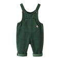thumbnail image 2 of Girls' Overalls Wide-Leg Corduroy Overalls Sleeveless Dungarees Baby Girl Outfits 6-12 Months, 2 of 6