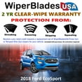 thumbnail image 2 of 2018 Ford EcoSport Beam Wiper Blades Wipers w/2yr Warranty (Set of 2), 2 of 5