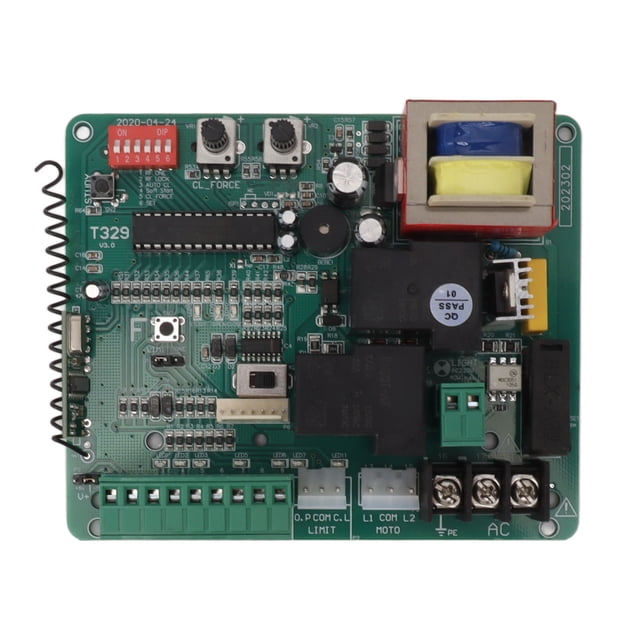 Door Motor Control Board, LED Indication Long Remote Distance Sliding Gate Motor Control Board 220V for Car