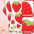thumbnail image 4 of 4 Sheets / 92pcs Strawberry Wall Decals, Removable Cute Fruit Wall Stickers for Girls Bedroom Dorm Dining Room Kitchen Bathroom Waterproof Decor, 4 of 7