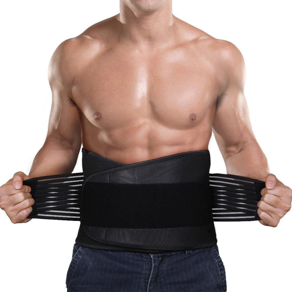 Back Brace Lower Back Pain Strap Decompression Back Belt with Lumbar Support Workout Compression Abdominal Brace Neoprene Waist Trimmer for Men Women Sciatica Scoliosis Lifting