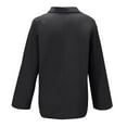 thumbnail image 6 of Mrat Women Cotton Linen Shirts Oversized Long Sleeve Tops Button V Neck Blouses Loose Fitting Casual Outfits Clothing S-40 Black L, 6 of 7