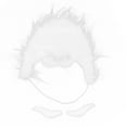 thumbnail image 1 of White Fake Beard, Not Easy To Fall Off Easy To Use Christmas  Beard  For Halloween For Costume Party For Friends Reunion For Birthday Party, 1 of 8