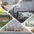 thumbnail image 6 of Teal Tulip Butterfly Body Pillow Covers 20"x60", Beige Turquoise Floral Farmhouse Blue Soft Brushed Microfiber Breathable Throw Pillow Covers, Decorative Pillowcase with Zipper for Couch Sofa Bedroom, 6 of 9