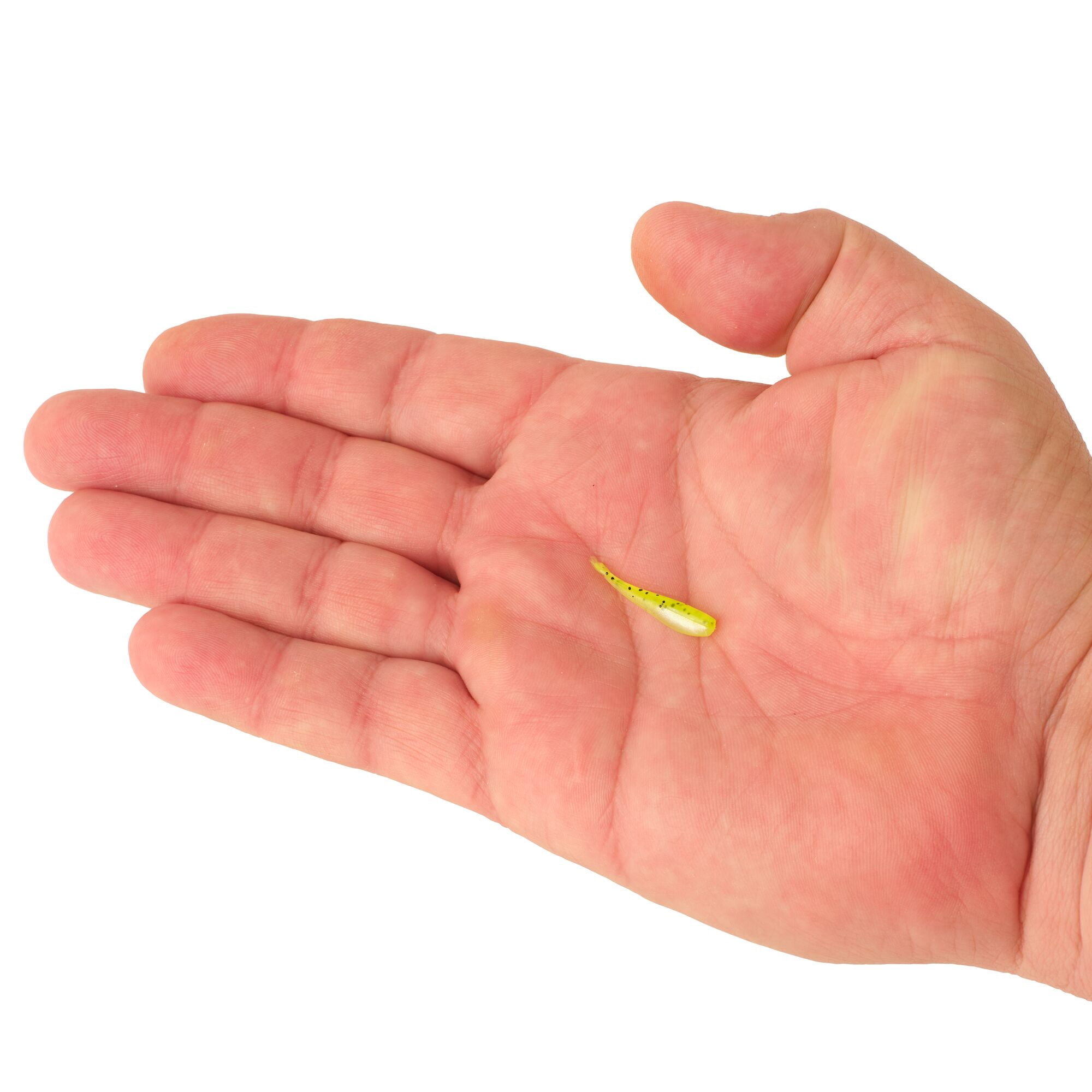 Berkley PowerBait® Minnow, 1 in, Pre-Rigged Baits, Chartreuse Shad (22 Count)
