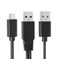 thumbnail image 4 of JSER Type-C USB-C to USB 3.0 Male USB 2.0 Dual Power Data Y Cable for Laptop Hard Disk, 4 of 5