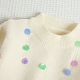thumbnail image 4 of Lorytime Kids Crew Neck Sweaters for Girls Sequined Knitted Pullover Crewneck Long Sleeve Tops Spring Knitwear 5 Years, 4 of 9