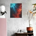 thumbnail image 3 of KLL Red And Blue Fire Print Canvas Wall Art, Canvas Painting Prints Canvas Art Wall Decor Home Decoration for Living Room Bedroom Office, 3 of 6