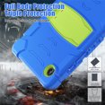 thumbnail image 6 of XYX Case for Samsung Galaxy Tab A9 8.7 inch (SM-X110/SM-X115), Dual Layer Slim Heavy Shockproof Rugged Protective Cover Case with Kickstand (Blue Lime), 6 of 7