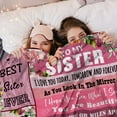 thumbnail image 2 of Sister Gift Blanket, Sister Birthday Gifts from Sister, Birthday Gifts for Sister, Sister, Best Gift for Sister Throw Blanket 50*60, 2 of 6