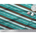 thumbnail image 3 of Soimoi Georgette Viscose Fabric Horizontal Stripe Decor Fabric Printed Yard 42 Inch Wide, 3 of 3