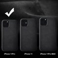 thumbnail image 7 of Xotic Tech Luxury Black Super Slim Leather Alcantara Suede Durable Protective Cover Case for Apple iPhone 11 Pro, 7 of 7
